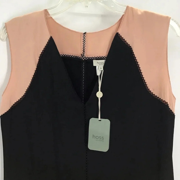 Hoss Midi Sleeveless Color Block Sheath Dress Career Casual NWT 36 EU - 4 US - Picture 3 of 7
